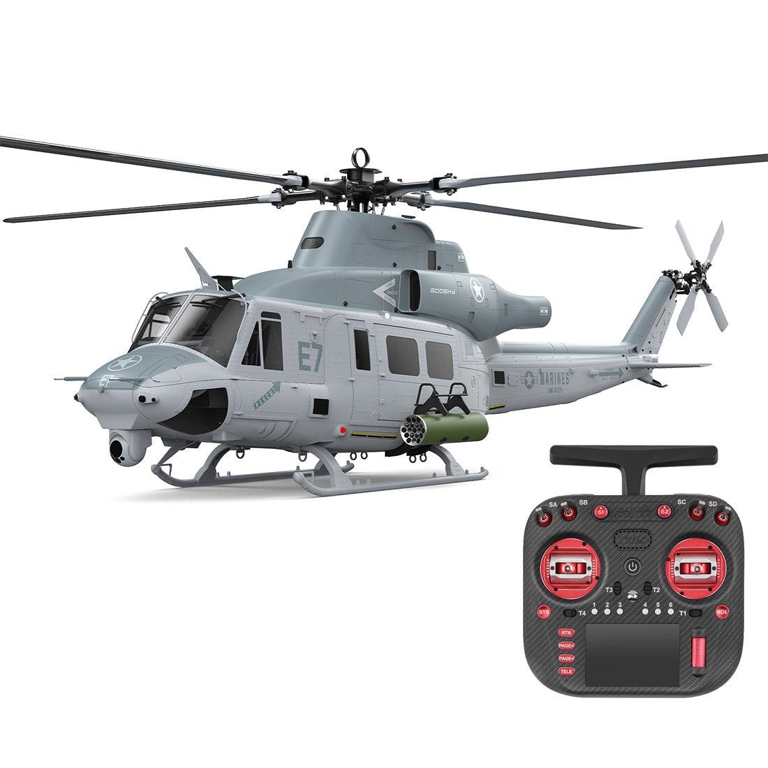 GOOSKY E7 UH-1Y 1/9スケール 700クラス RCヘリコプター （技術適合