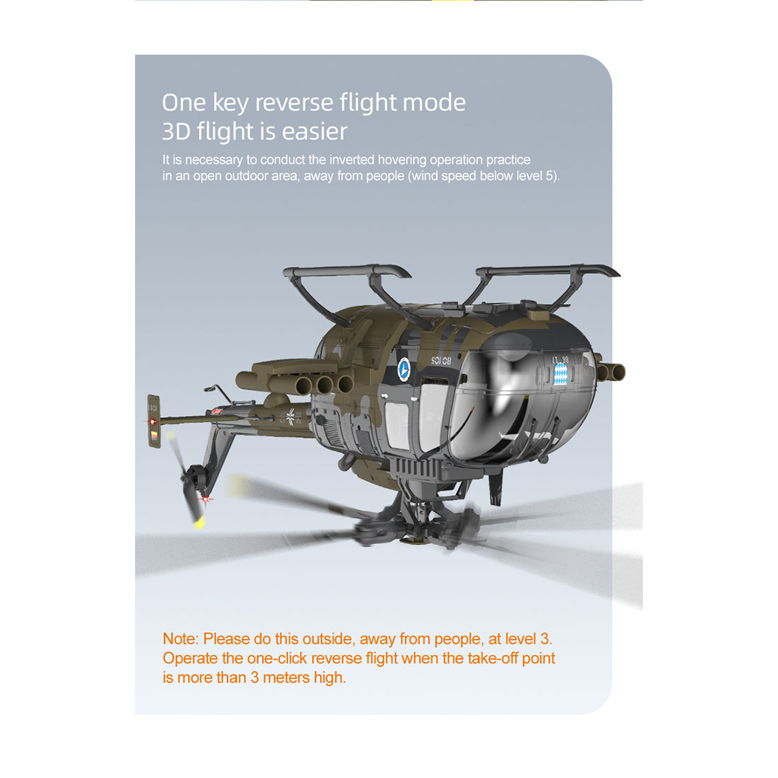 RC ERA C180 (BO 105機体) 1/25 Scale RCヘリコプター 2.4G 6CH フライバーレス単ローター 気圧+TOF LiDAR高度保持 光学流れ測位 RTF版