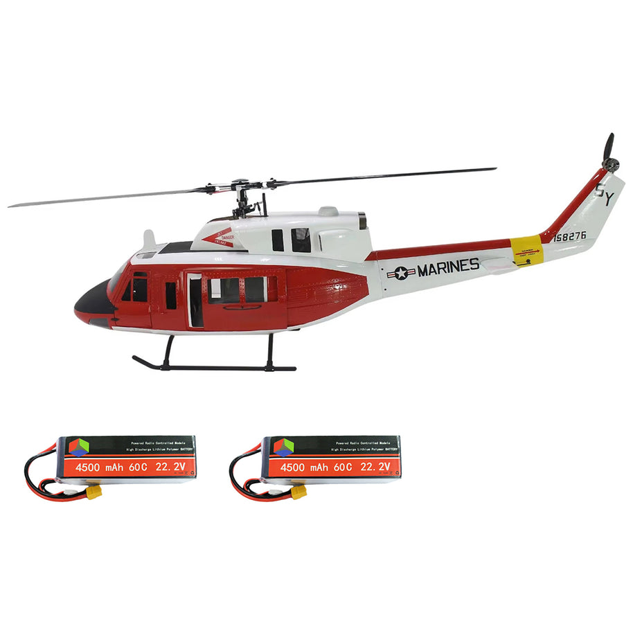 FLISHRC FL500 UH-1N 500クラス RCヘリコプター 2.4G 6CH FLISHRC L7 GPS4方式測位 リアルコックピット RTF版