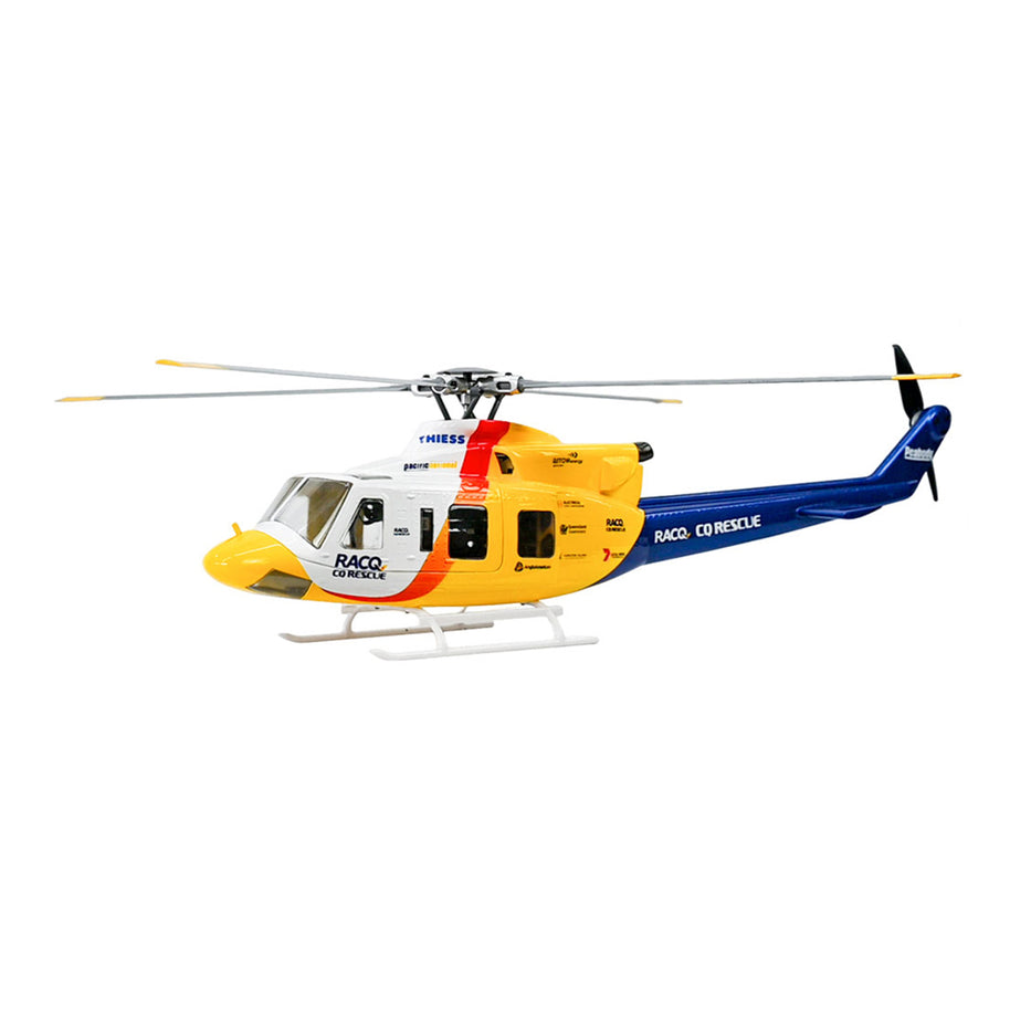 FLYWING BELL-412 470クラス RC軍用ヘリコプター 2.4G 6CH GPS搭載 クイックデタッチプロペラ RTF版 Model1/Model2切替