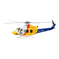 FLYWING BELL-412 470クラス RC軍用ヘリコプター 2.4G 6CH GPS搭載 クイックデタッチプロペラ RTF版 Model1/Model2切替
