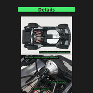 1/10スケール 2.4GHz 4WDブラシレスRCトラック 全地形 高速オフロードカー ジャイロ安定 金属ドライブトレイン LEDライト RTR