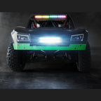 1/10スケール 2.4GHz 4WDブラシレスRCトラック 全地形 高速オフロードカー ジャイロ安定 金属ドライブトレイン LEDライト RTR