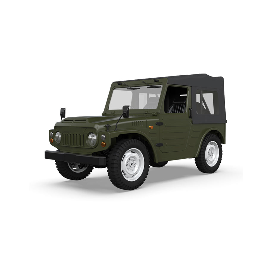1/10 4WD RCクローラートラック｜2.4GHz無線 比例制御 2速変速 調整式油圧ダンパー LED装備 オフロードラジコン 緑|RTRHOBBYJP