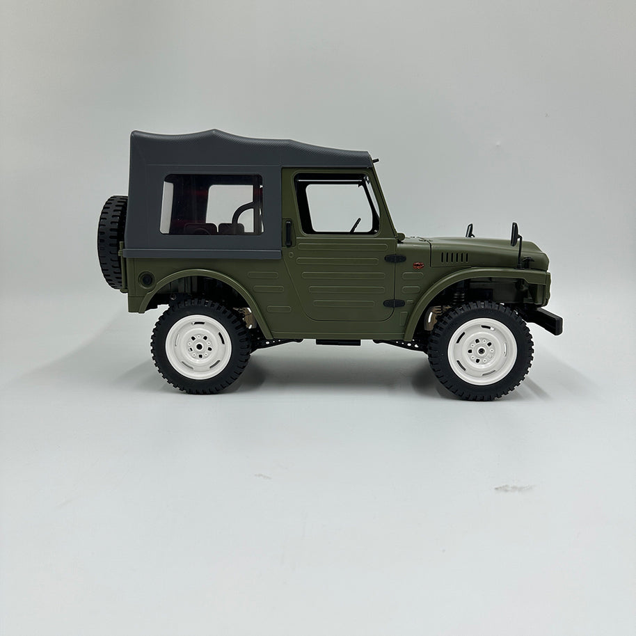 1/10 4WD RCクローラートラック｜2.4GHz無線 比例制御 2速変速 調整式油圧ダンパー LED装備 オフロードラジコン 緑|RTRHOBBYJP