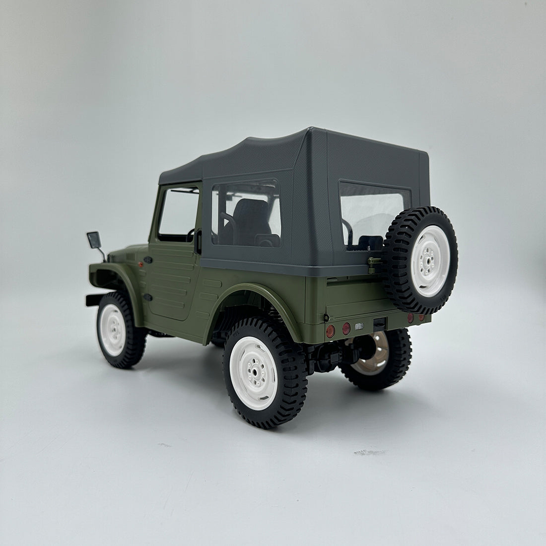1/10 4WD RCクローラートラック｜2.4GHz無線 比例制御 2速変速 調整式油圧ダンパー LED装備 オフロードラジコン 緑