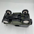 1/10 4WD RCクローラートラック｜2.4GHz無線 比例制御 2速変速 調整式油圧ダンパー LED装備 オフロードラジコン 緑