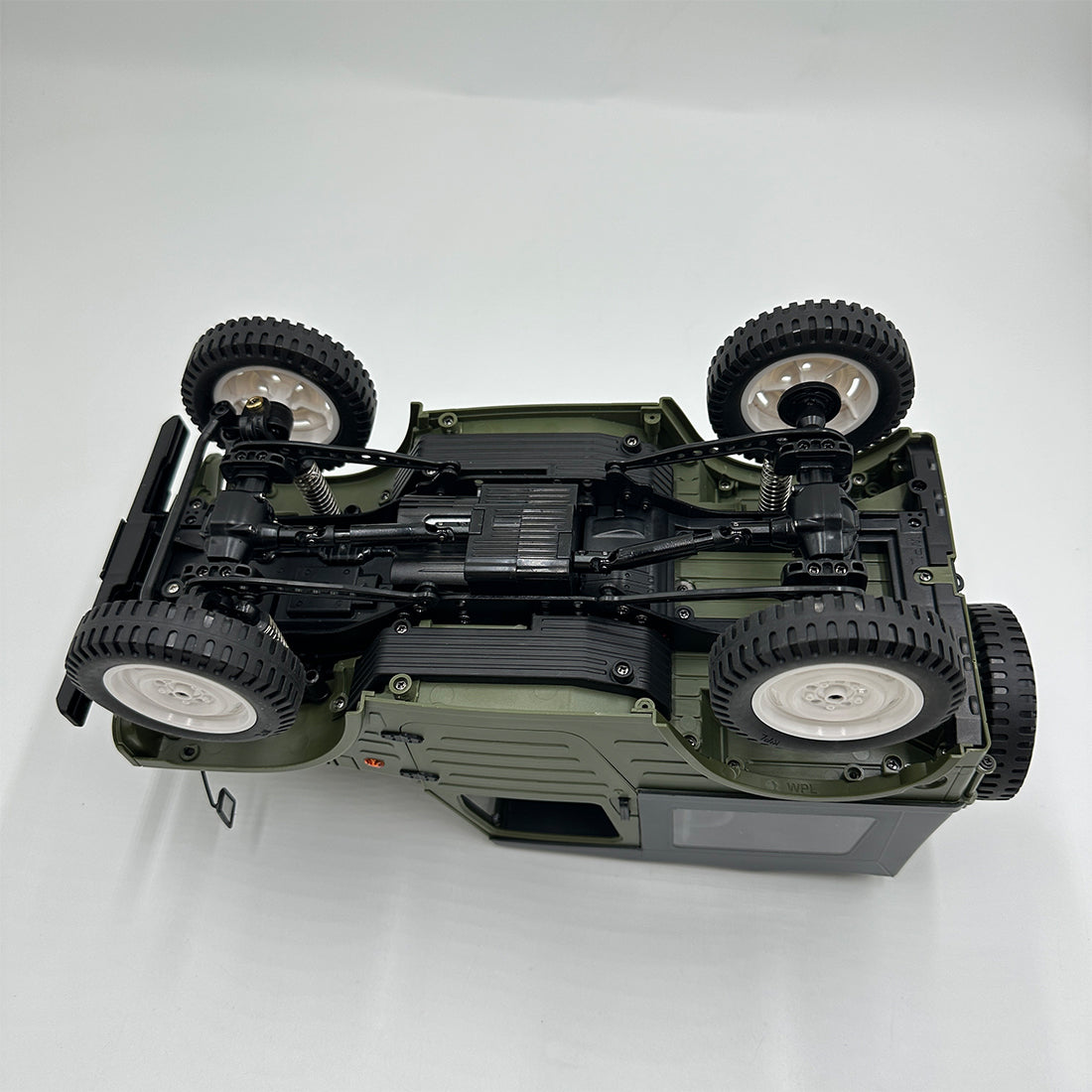 1/10 4WD RCクローラートラック｜2.4GHz無線 比例制御 2速変速 調整式油圧ダンパー LED装備 オフロードラジコン 緑|RTRHOBBYJP
