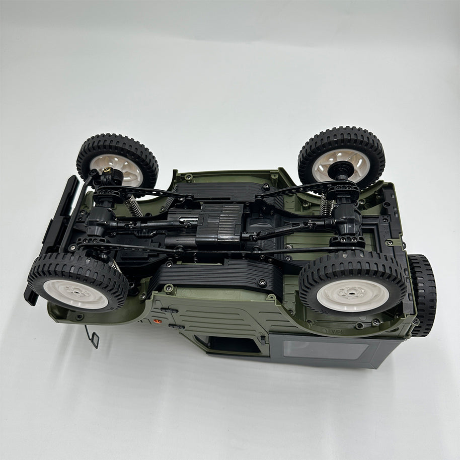 1/10 4WD RCクローラートラック｜2.4GHz無線 比例制御 2速変速 調整式油圧ダンパー LED装備 オフロードラジコン 緑|RTRHOBBYJP