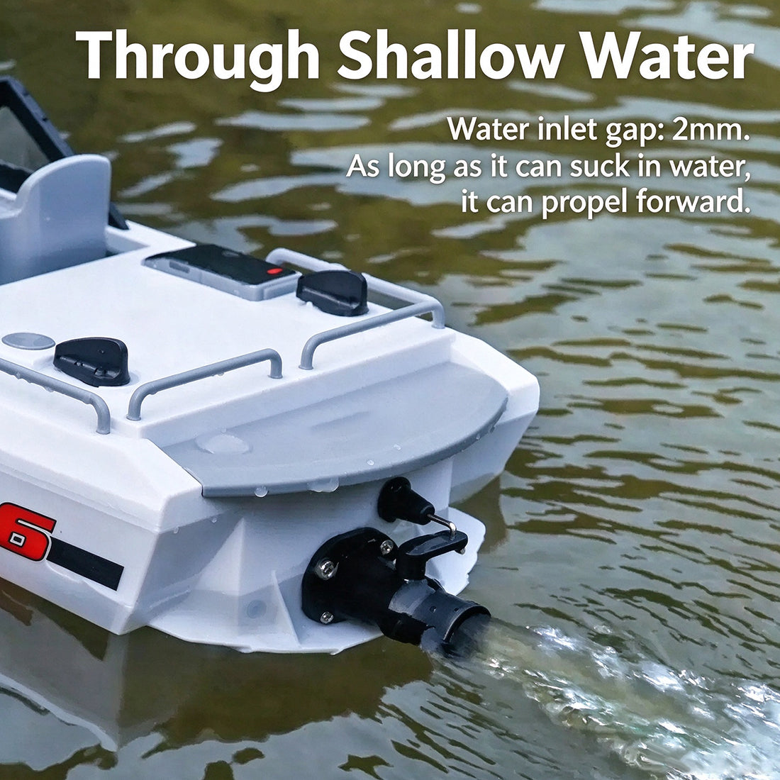 1/12 スケール RC ジェットボート 2.4G ブラシレスモーター 全方位走行 障害物回避 ディスプレイスタンド付き