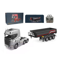 1/14 6x6 RCトラクター 1/14 3軸ダンプトラックセミトレーラー 2.4G RTR ライト&サウンド