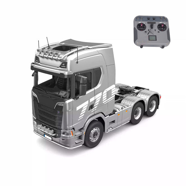 1/14 6x6 RCトラクター 1/14 3軸ダンプトラックセミトレーラー 2.4G RTR ライト&サウンド