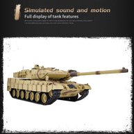 1/16 2.4G ドイツレオパルト2A7主力戦車 ライト&サウンド付き ベーシックバージョン スモーキング機能 BB弾発射