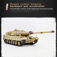 1/16 2.4G ドイツレオパルト2A7主力戦車 ライト&サウンド付き ベーシックバージョン スモーキング機能 BB弾発射