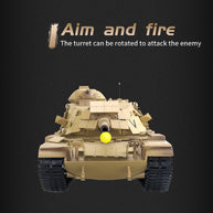 1/16 2.4G RCアメリカンM60A1主力戦車 ライト&サウンド付き ベーシックバージョン 赤外線 スモーキング機能