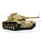 1/16 2.4G RCアメリカンM60A1主力戦車 ライト&サウンド付き ベーシックバージョン 赤外線 スモーキング機能