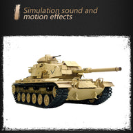 1/16 2.4G RCアメリカンM60A1主力戦車 ライト&サウンド付き ベーシックバージョン 赤外線 スモーキング機能