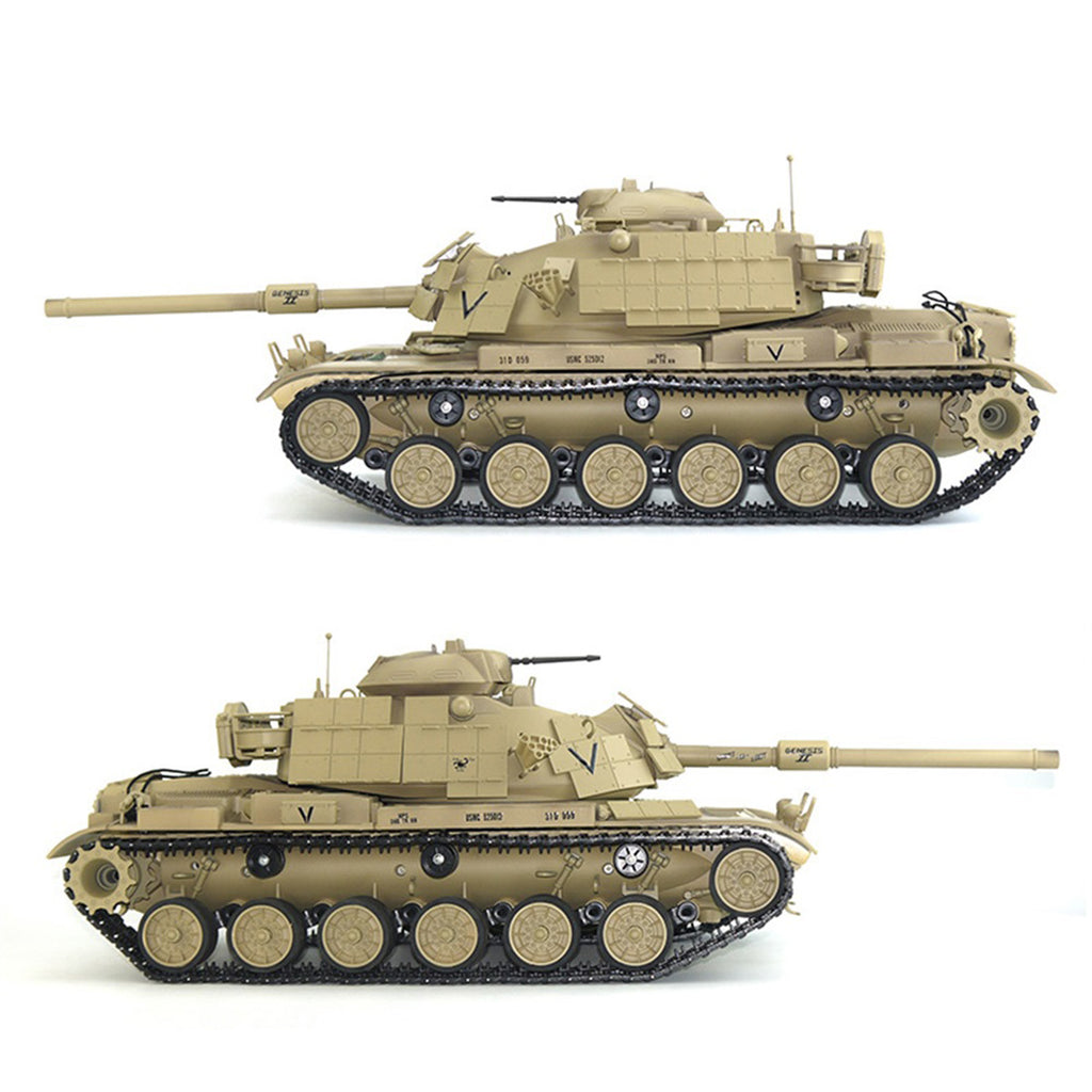 1/16 2.4G RCアメリカンM60A1主力戦車 ライト&サウンド付き ベーシックバージョン 赤外線 スモーキング機能