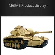1/16 2.4G RCアメリカンM60A1主力戦車 ライト&サウンド付き ベーシックバージョン 赤外線 スモーキング機能