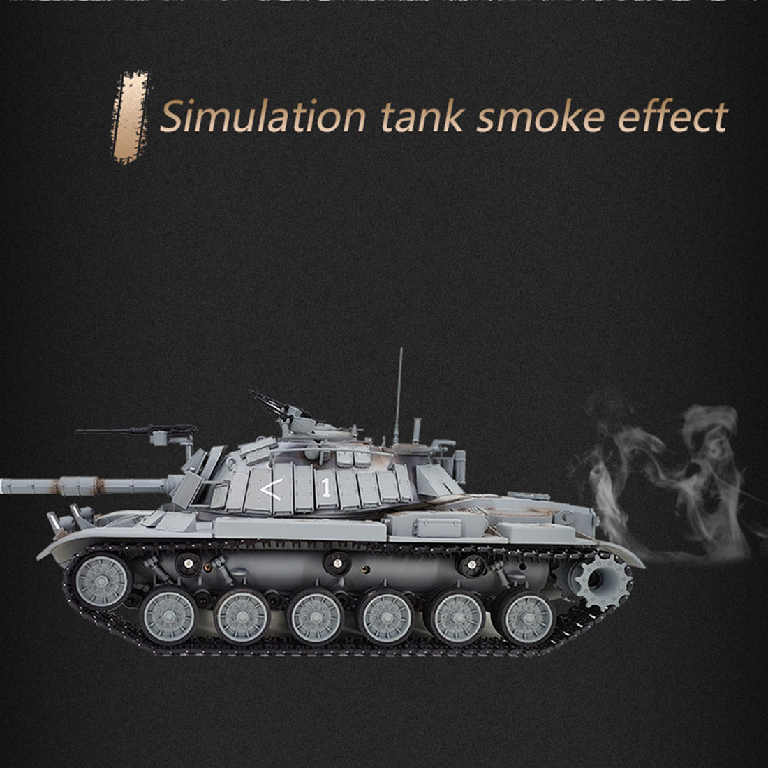 1/16 2.4G シミュレーション イスラエル M60W ERA マガッハ3戦車 軍用RCトイ