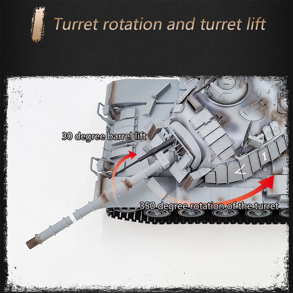 1/16 2.4G シミュレーション イスラエル M60W ERA マガッハ3戦車 軍用RCトイ