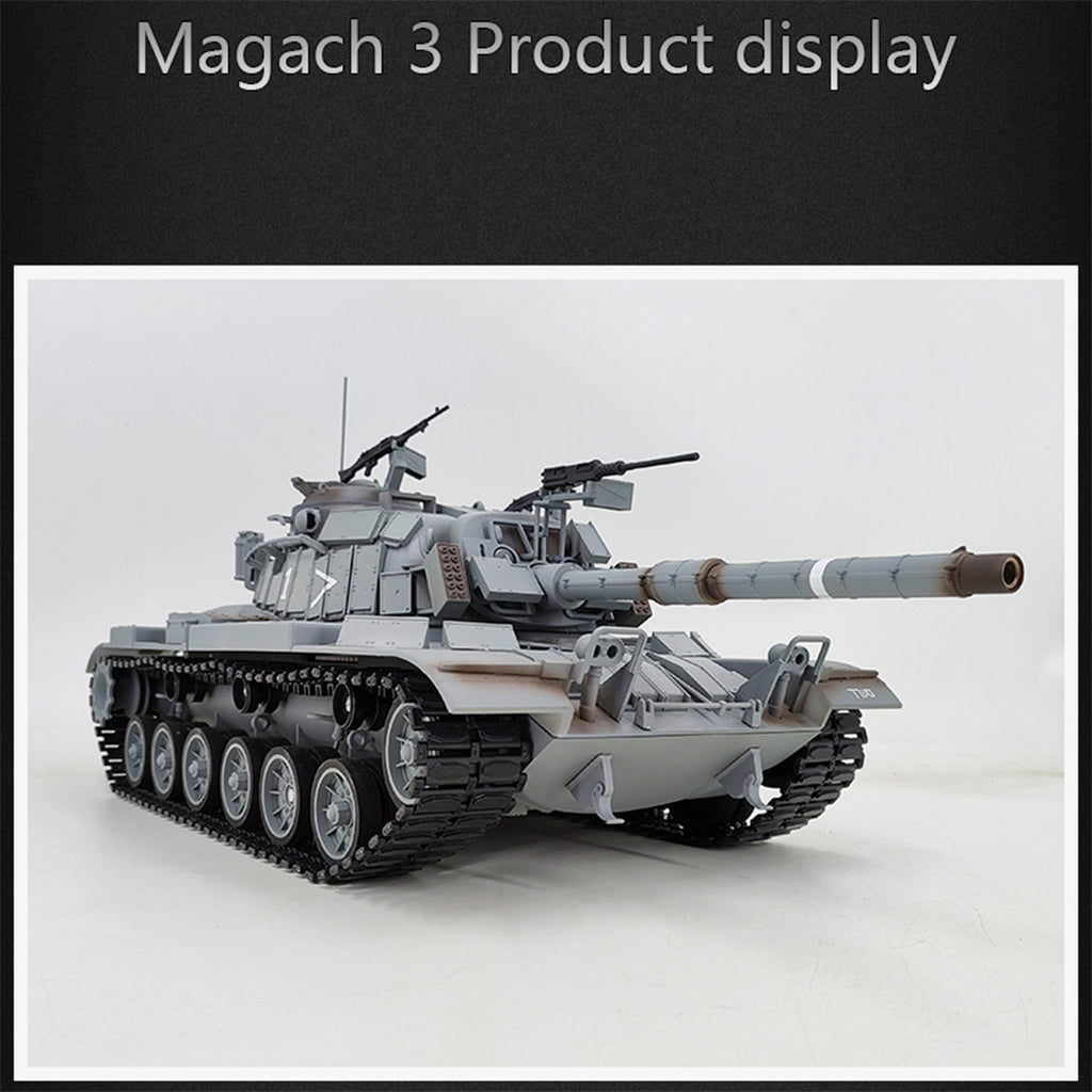 1/16 2.4G シミュレーション イスラエル M60W ERA マガッハ3戦車 軍用RCトイ