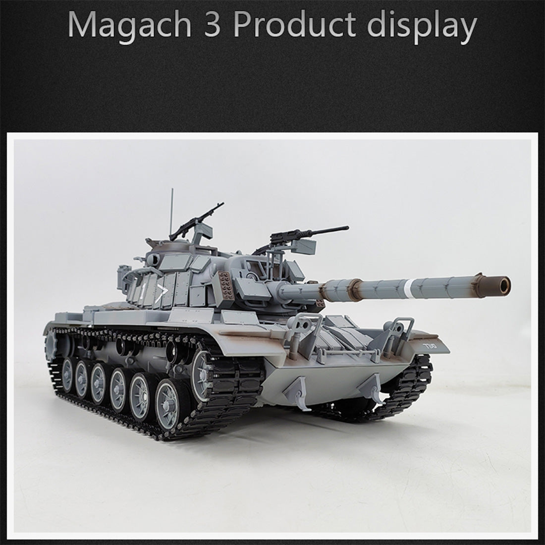 1/16 2.4G シミュレーション イスラエル M60W ERA マガッハ3戦車 軍用RCトイ