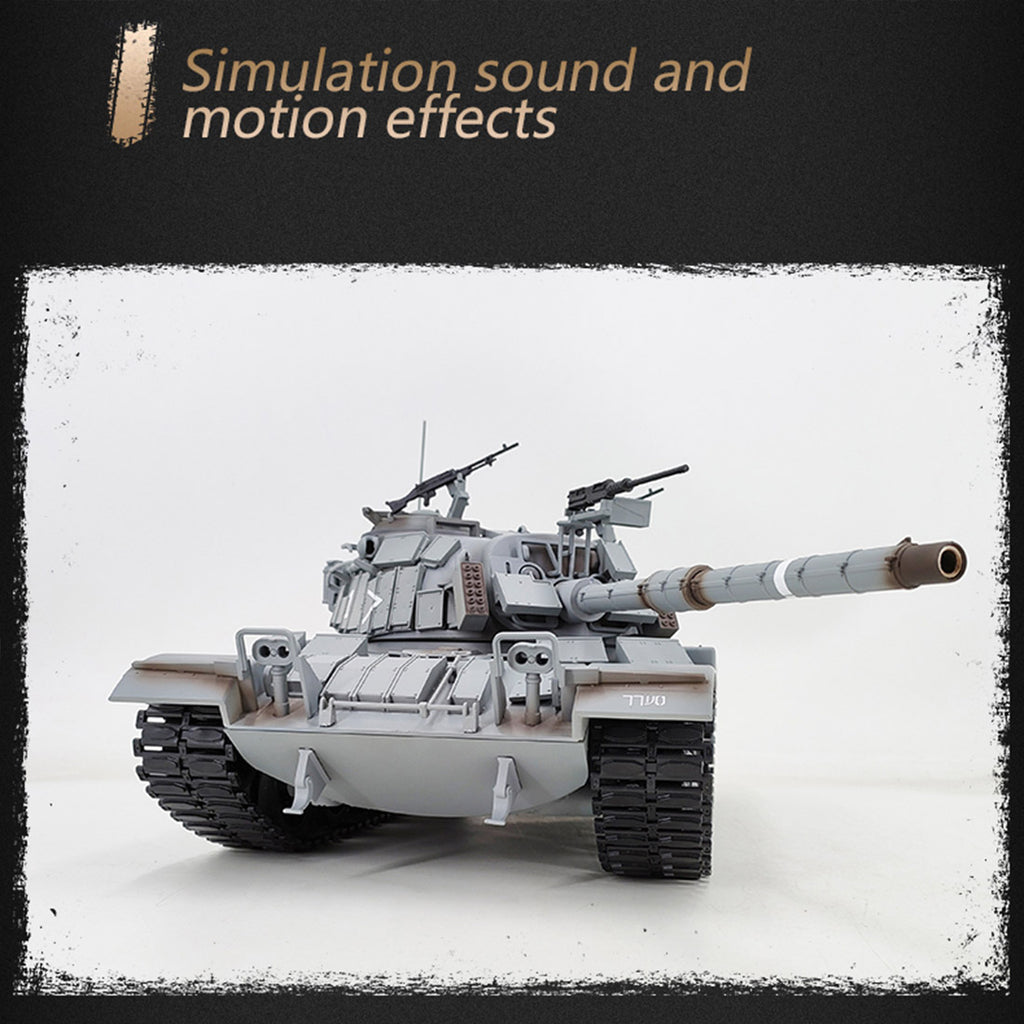 1/16 2.4G シミュレーション イスラエル M60W ERA マガッハ3戦車 軍用RCトイ