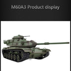 1/16 米軍M60A3 RC戦車 2.4G 基本版 軍緑 スモーク・音響・BB発射