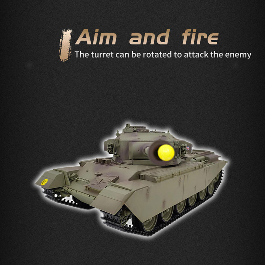 1/16 英国センチュリオンMK5 RC戦車 2.4G 基本版 軍緑 スモーク・音響・BB発射