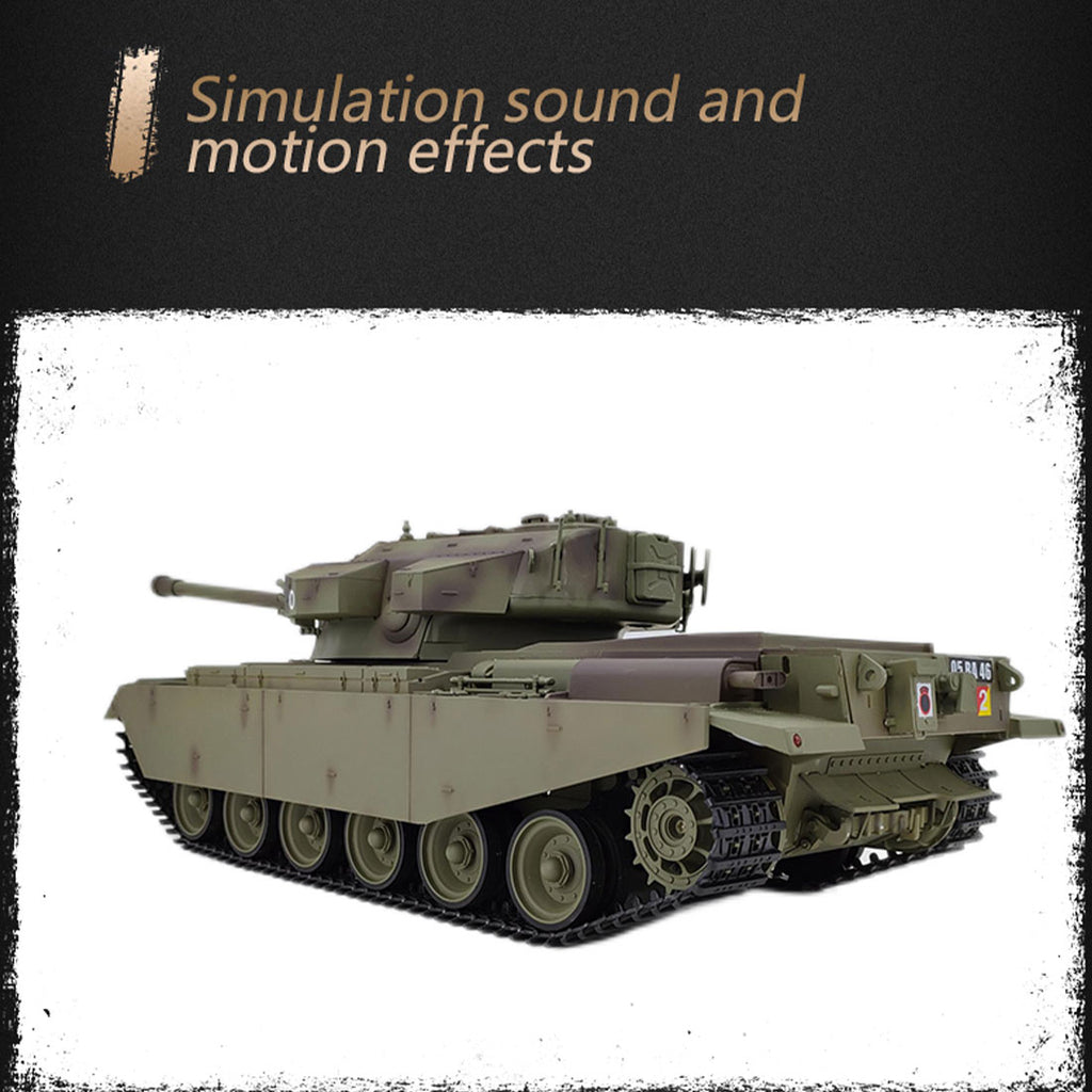 1/16 英国センチュリオンMK5 RC戦車 2.4G 基本版 軍緑 スモーク・音響・BB発射