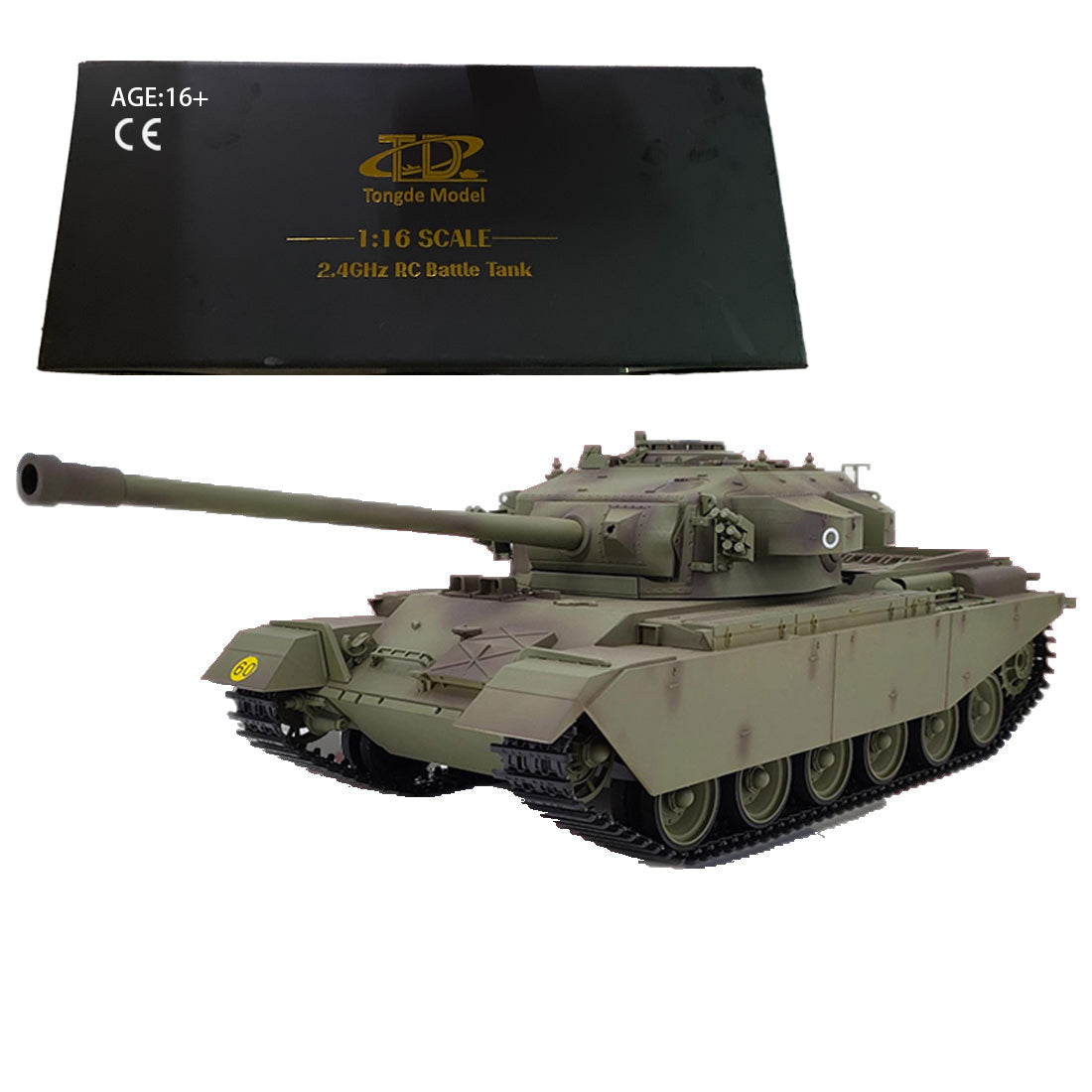 1/16 英国センチュリオンMK5 RC戦車 2.4G 基本版 軍緑 スモーク・音響・BB発射