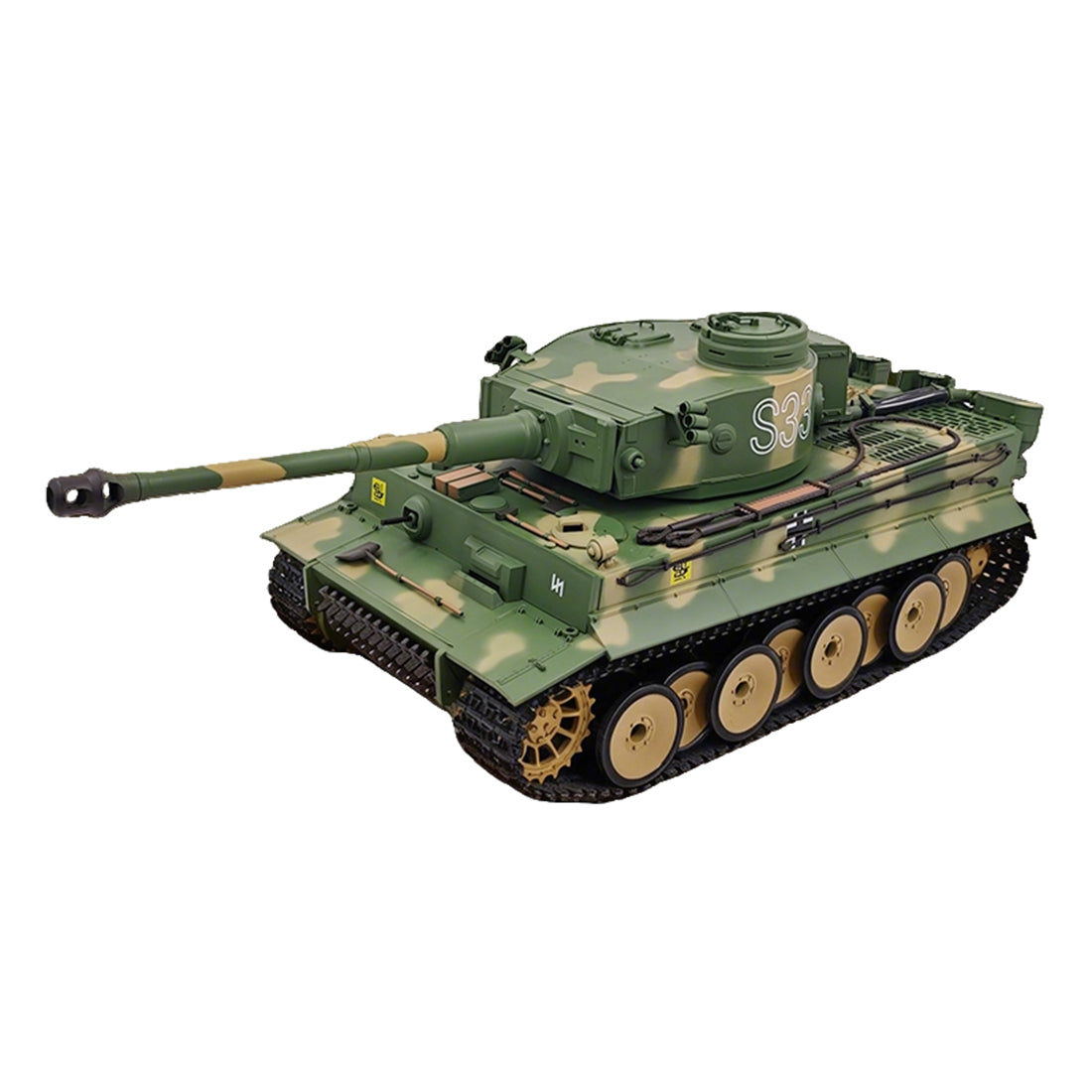 1/16ドイツタイガーL重戦車 RC 2.4G全プロポーショナル 7.0基板 スモーク・音響・発射機能 原地旋回 RTR