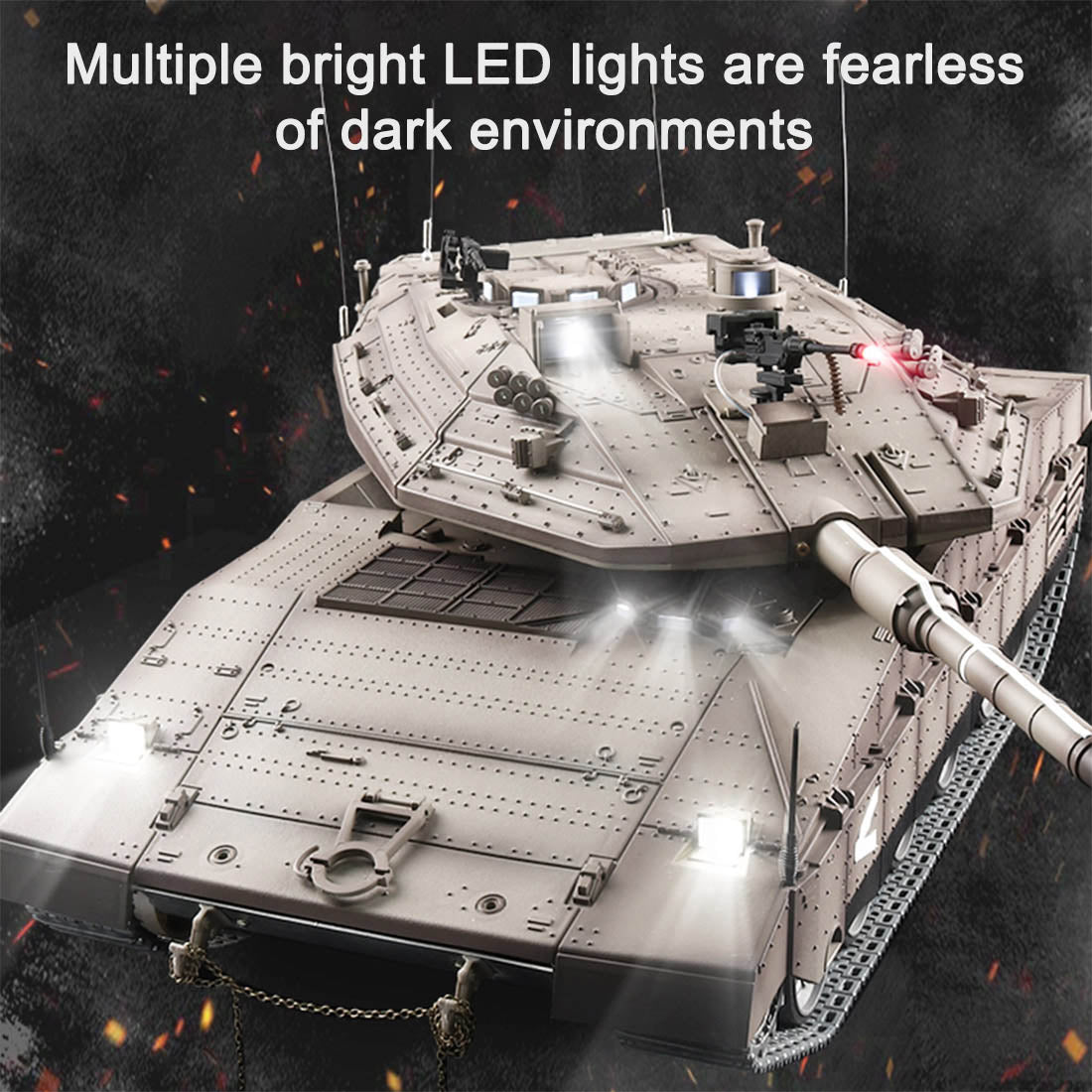 1/16 イスラエル メルカバIV RC戦車 2.4G 基本版 7.1システム 赤外線戦闘・BB発射