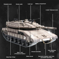 1/16 イスラエル メルカバIV RC戦車 2.4G 基本版 7.1システム 赤外線戦闘・BB発射