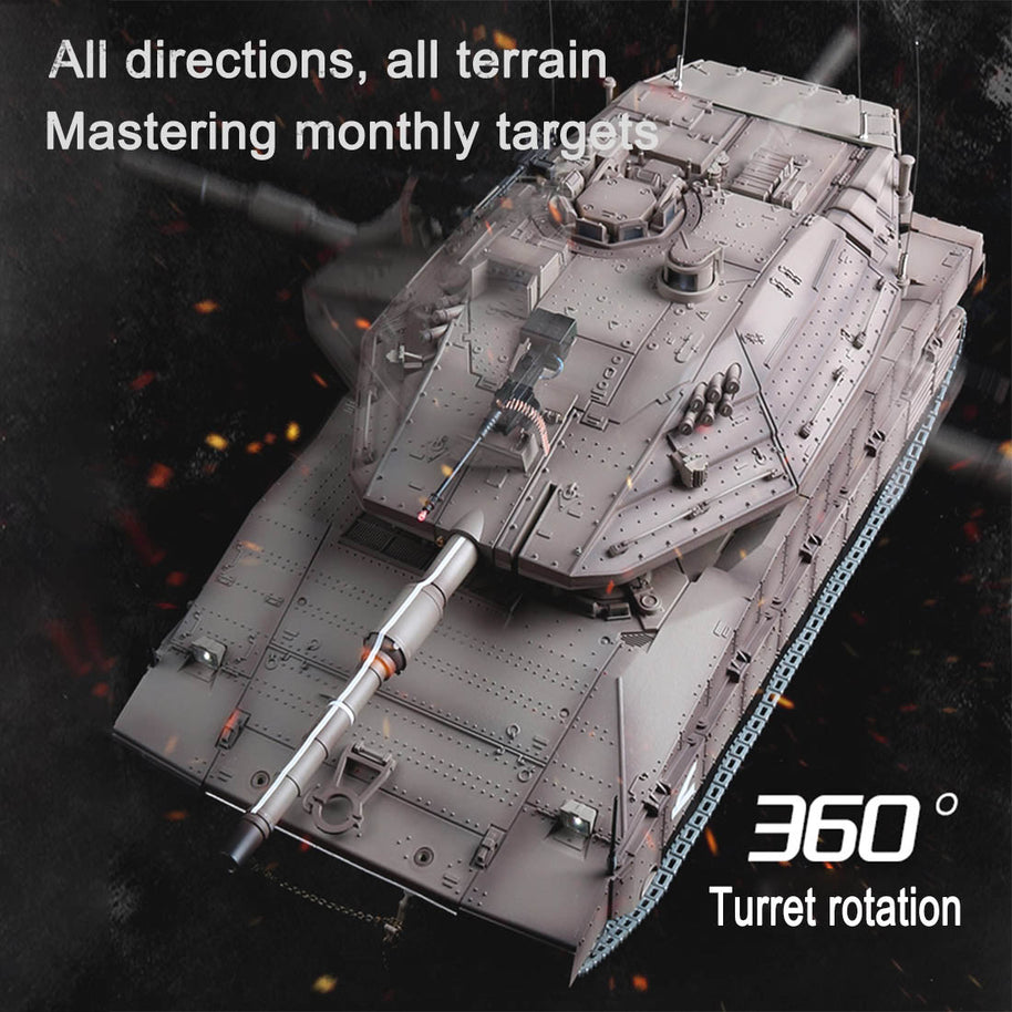 1/16 イスラエル メルカバIV RC戦車 2.4G 基本版 7.1システム 赤外線戦闘・BB発射