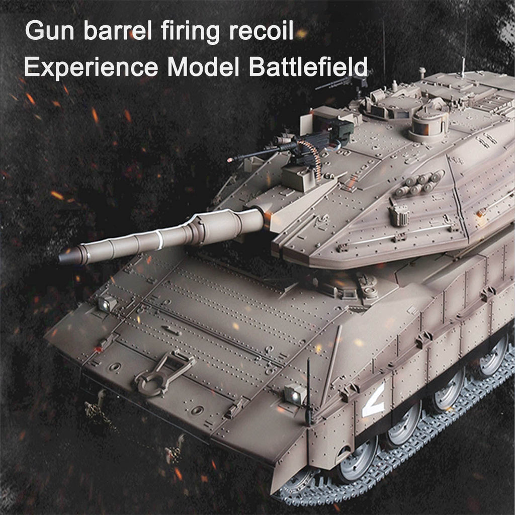 1/16 イスラエル メルカバIV RC戦車 2.4G 7.1最新システム 赤外線戦闘 BB発射 スモーク効果