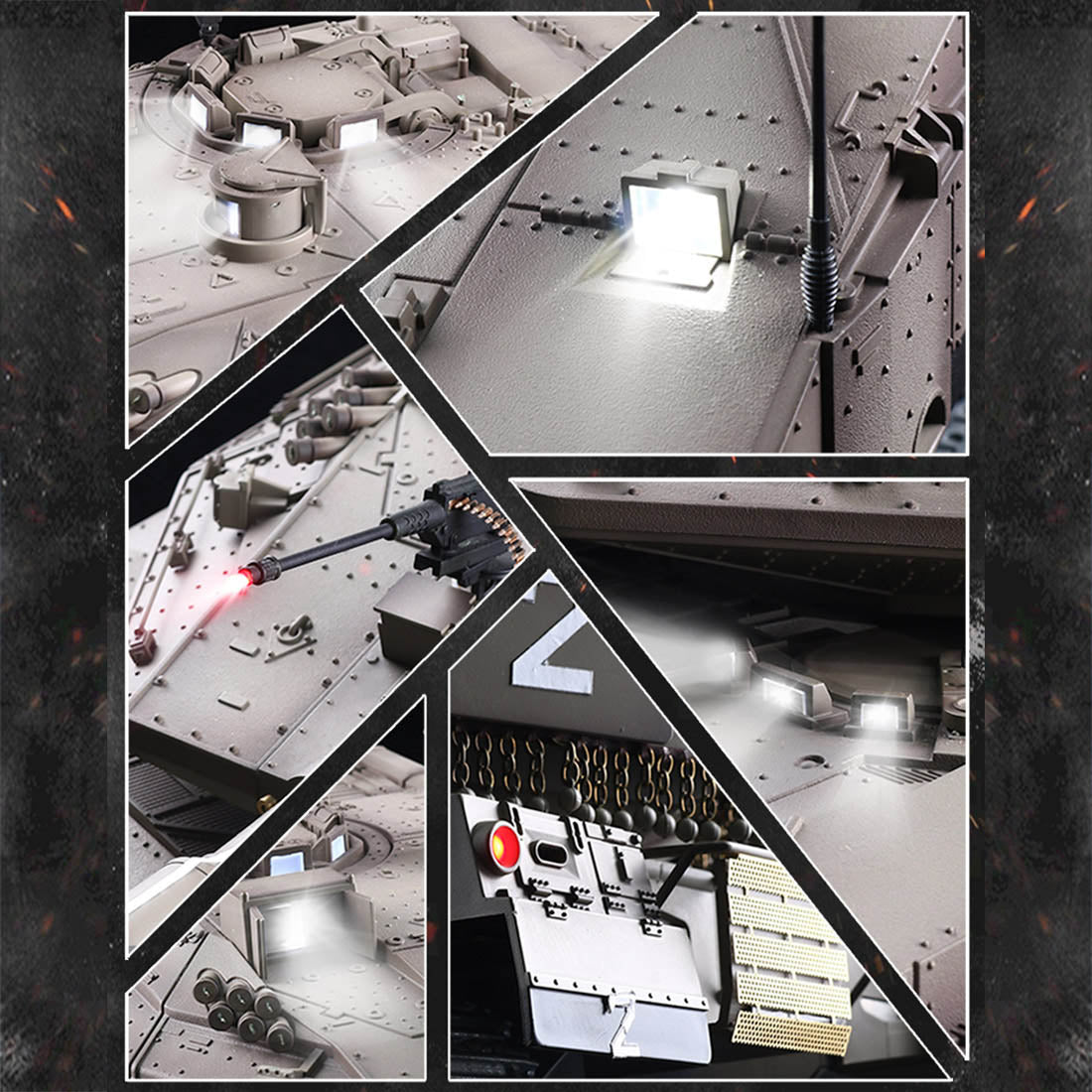 1/16 イスラエル メルカバIV RC戦車 2.4G 7.1最新システム 赤外線戦闘 BB発射 スモーク効果