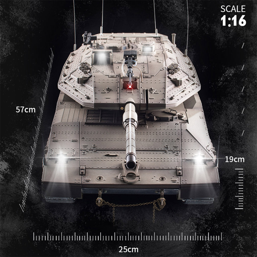 1/16 イスラエル メルカバIV RC戦車 2.4G 7.1最新システム 赤外線戦闘 BB発射 スモーク効果