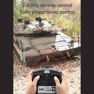 1/16 イスラエル メルカバIV RC戦車 2.4G 7.1最新システム 赤外線戦闘 BB発射 スモーク効果