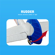 1/16スケール 2.4G 4CH EPP固定翼 リアルistic RC航空機モデル（RTFバージョン/ホワイト）