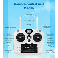 1/16スケール 2.4G 4CH EPP固定翼 リアルistic RC航空機モデル（RTFバージョン/ホワイト）