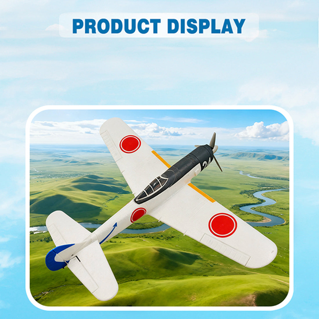 1/16スケール 2.4G 4CH EPP固定翼 リアルistic RC航空機モデル（RTFバージョン/ホワイト）