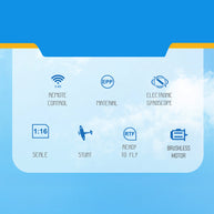 1/16スケール 2.4G 4CH EPP固定翼 リアルistic RC航空機モデル（RTFバージョン/ホワイト）