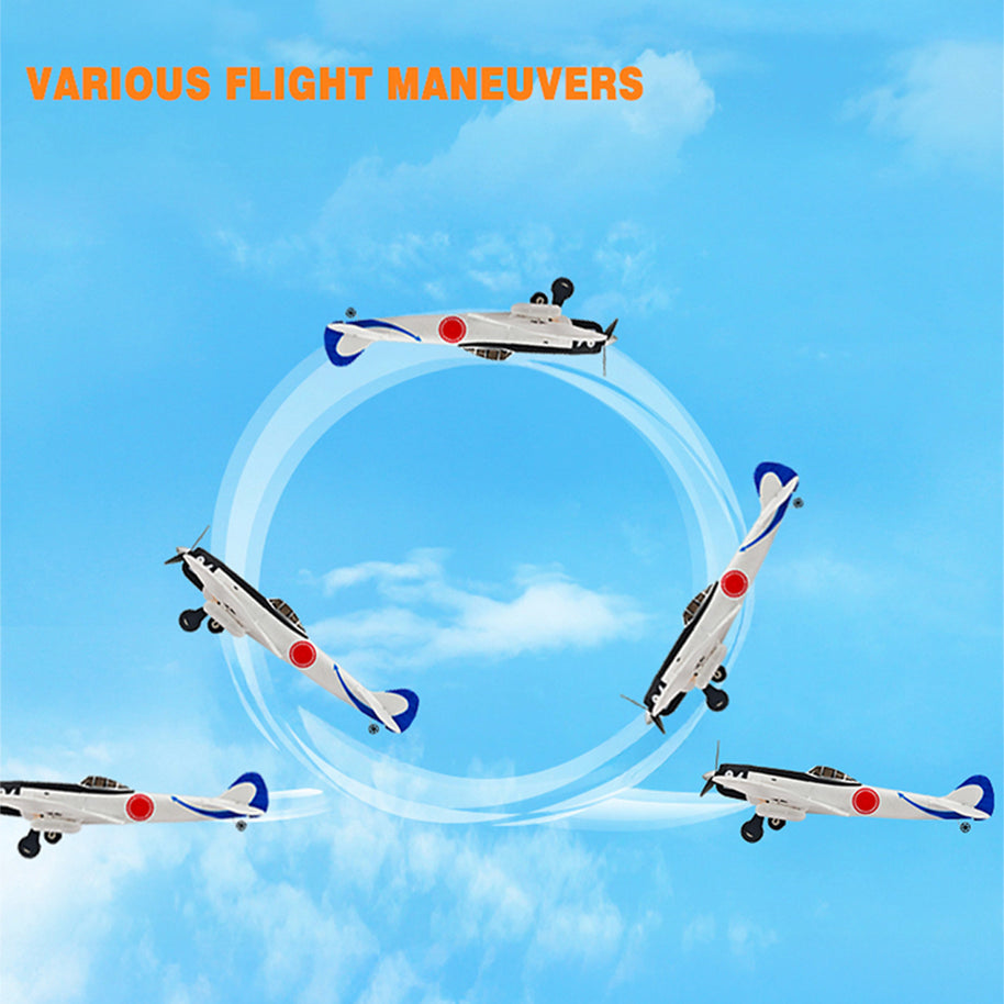 1/16スケール 2.4G 4CH EPP固定翼 リアルistic RC航空機モデル（RTFバージョン/ホワイト）