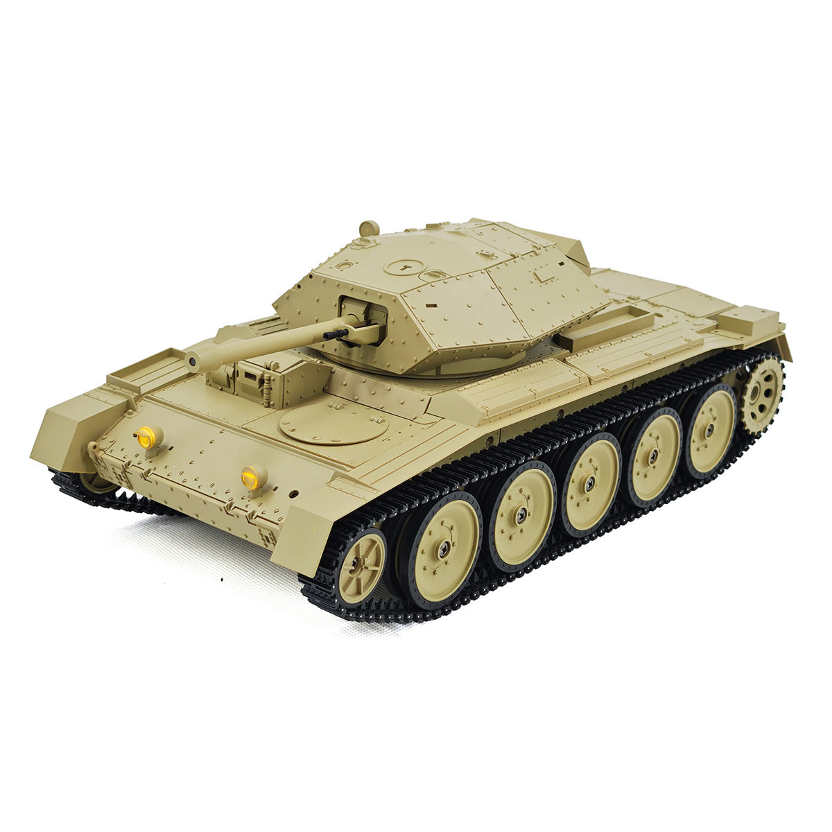 1/16スケール2.4G英国クルセイダーRC戦車 全プロポーショナル 2段階速度 反動シミュレーション
