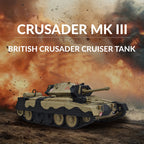 1/16スケール2.4G英国クルセイダーRC戦車 全プロポーショナル 2段階速度 反動シミュレーション