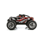 1/16スケール 4WD RC大型タイヤトラック 2.4GHzプロポーショナル制御 全地形防水 金属ダンパー RTRセット レッド｜技適シール
