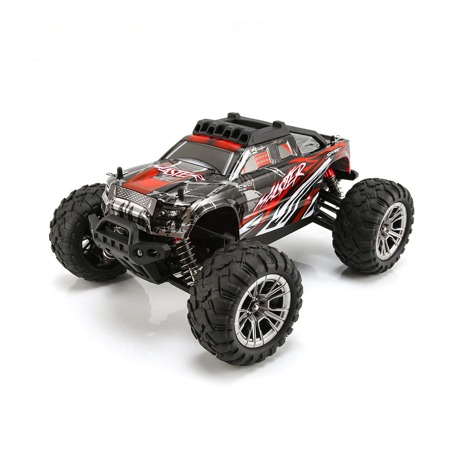 1/16スケール 4WD RC大型タイヤトラック 2.4GHzプロポーショナル制御 全地形防水 金属ダンパー RTRセット レッド | RTRHOBBYJP