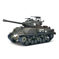 1/16スケールM4A3E8シャーマンRC戦車 金属強化版 360°回転タレット 赤外線バトル オリーブグリーン